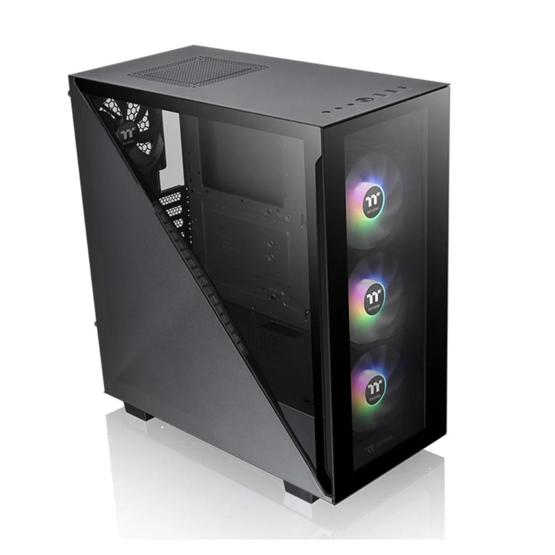 Thermaltake Divider 300 TG ARGB Mid Tower Chassis - Black - صندوق